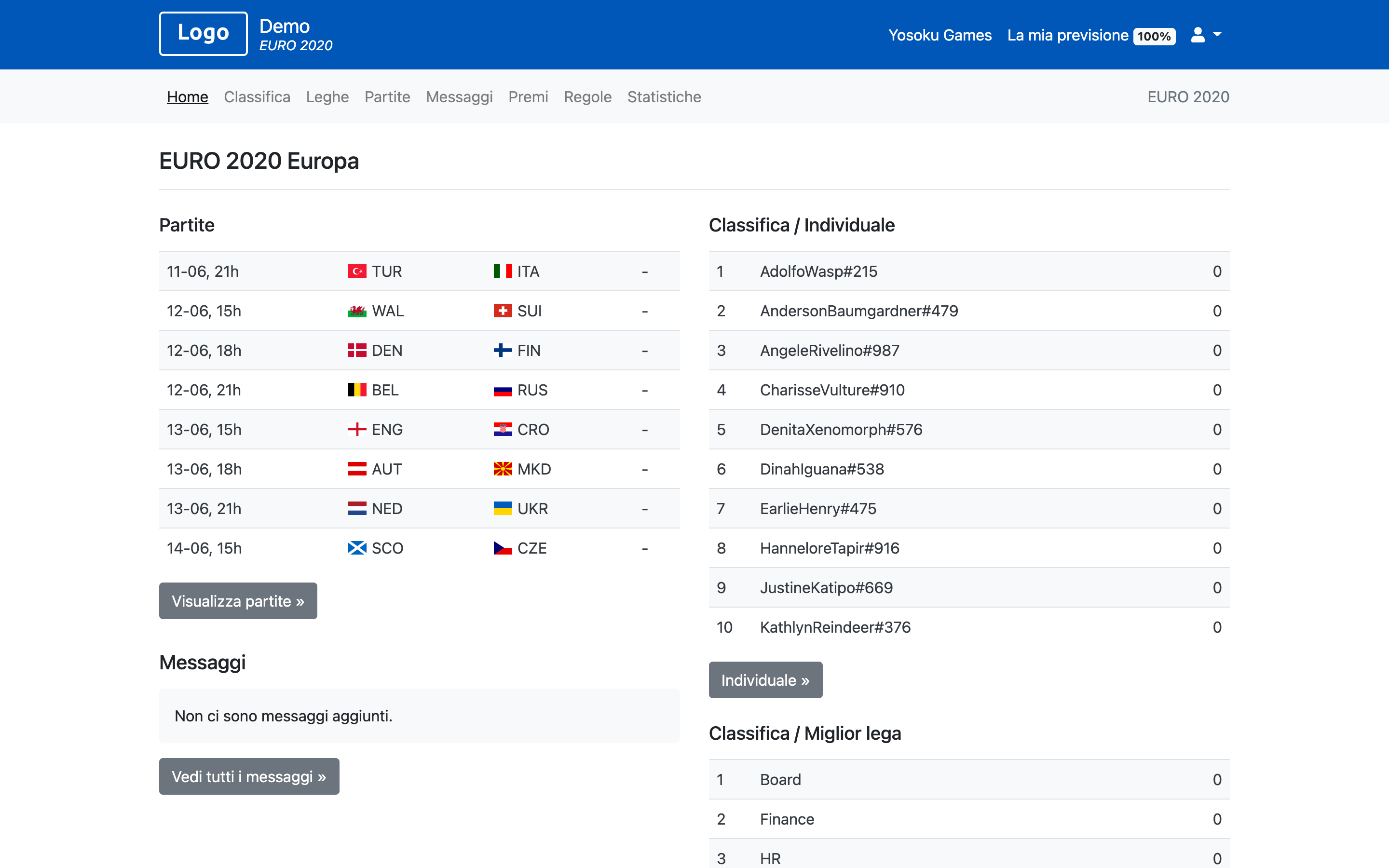 Fantacalcio EURO 2021 - EURO 2024