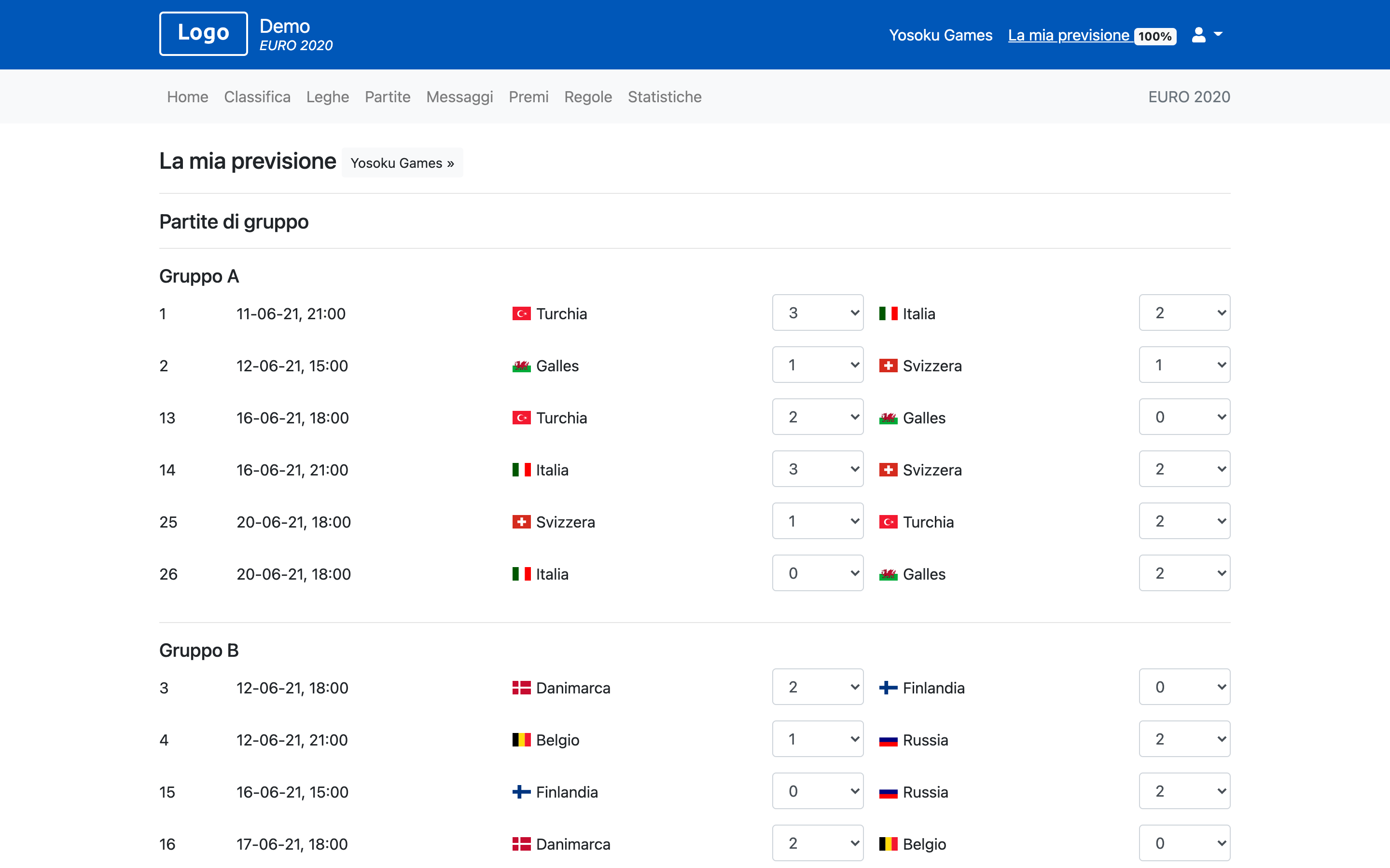 Fantacalcio EURO 2021 - EURO 2024