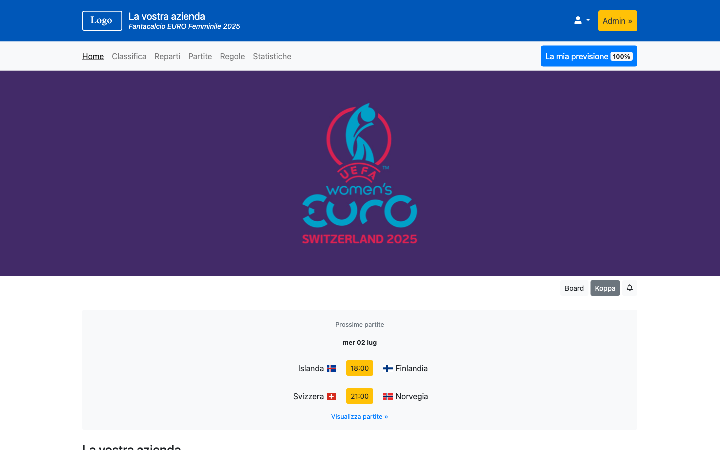Fantacalcio EURO Femminile 2025 - Mondiali 2026