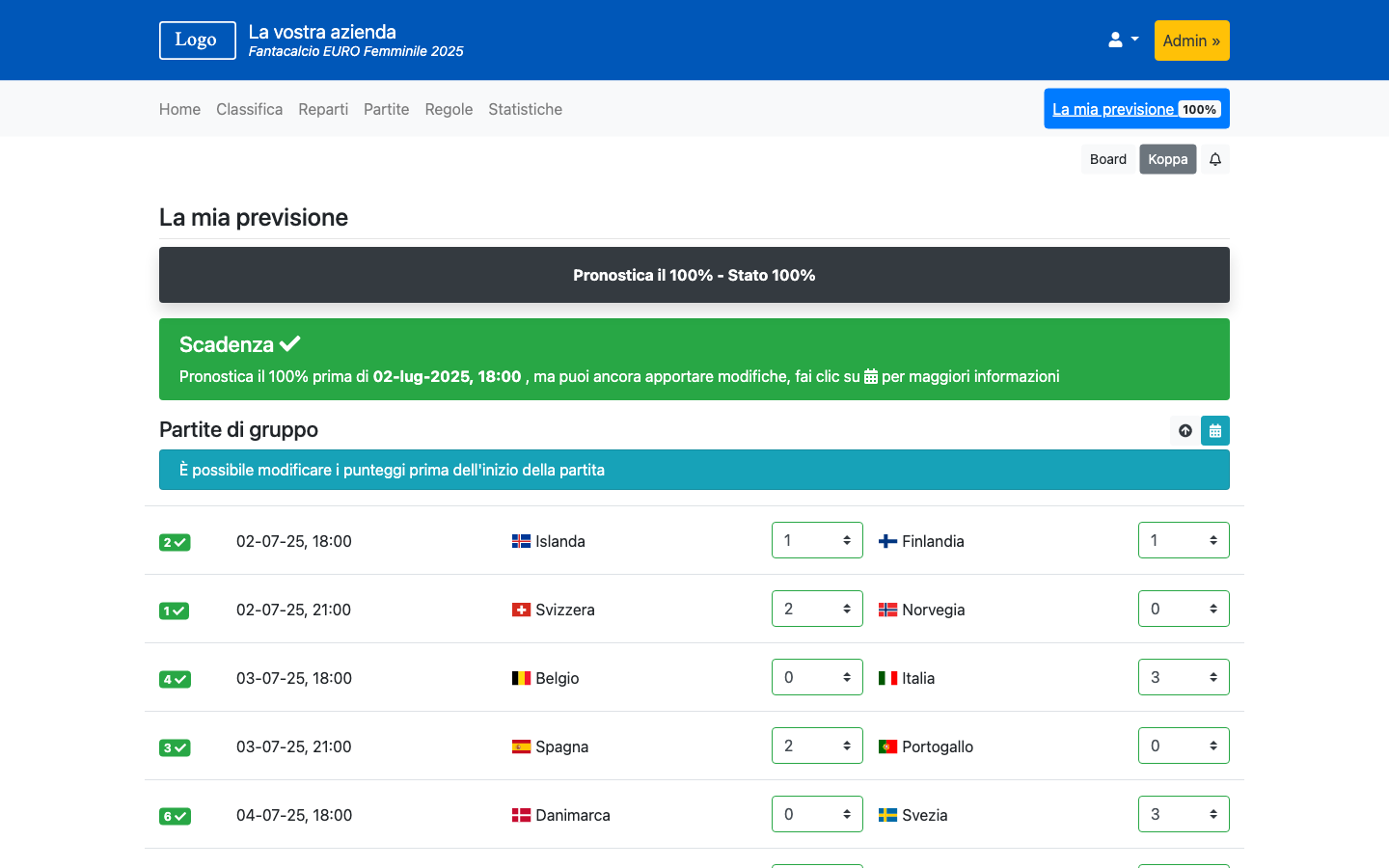 Fantacalcio EURO Femminile 2025 - Mondiali 2026